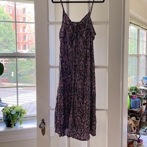 Floral midi summer dress